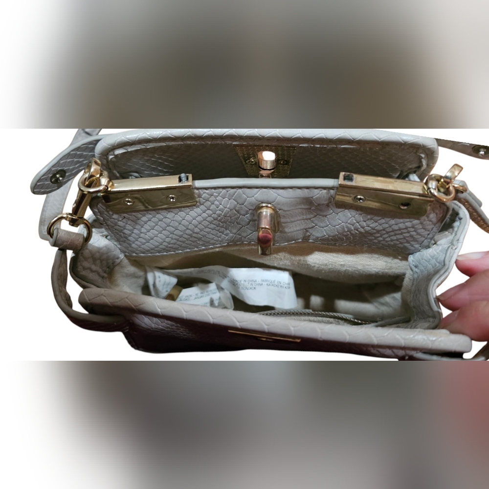 Zara Basic Collection Pre-Loved Mini Snakeskin Em… - image 8